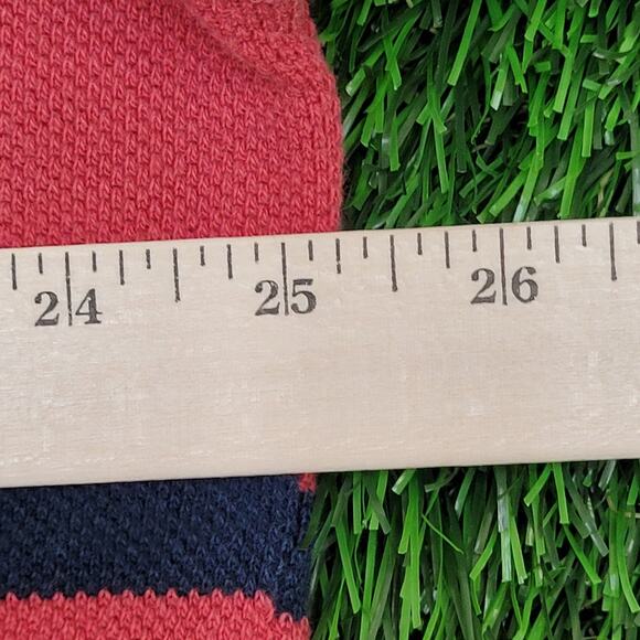 Ralph-Lauren Stripes Polo Shirt 2XL 25x32 Faded Red - Picture 4 of 15